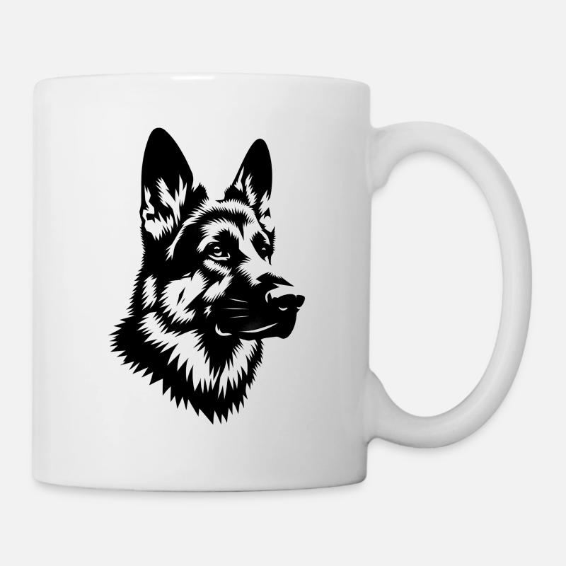 Berger allemand - Mug blanc - blanc