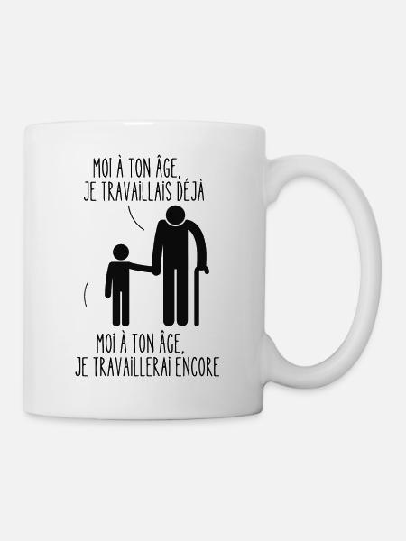 moi à ton âge - Mug blanc - blanc