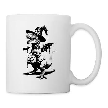 Dino on Halloween | Dinosaur in disguise - Mug - white - Right
