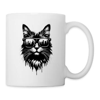 Cool Cat | Sunglasses Cat - Mug - white - Right