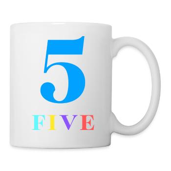 Five -5th Anniversary - Mug - white - Right