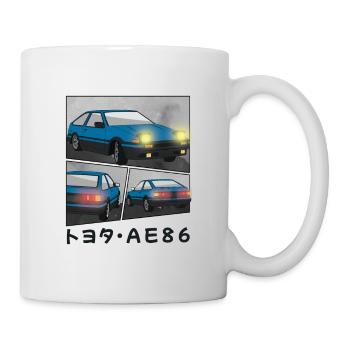 DEEP OCEAN CAR COMIC / POP UP HEADLIGHTS HATCHBACK - Mug - white - Right