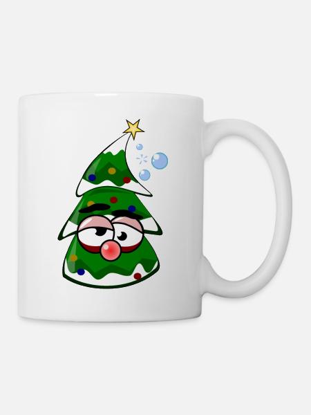 Besoffener Weihnachtsbaum - Tasse - Weiß