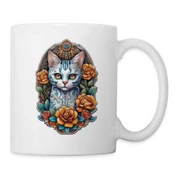 Cat Mexico - Dia de los Muertos - Mug - white - Right