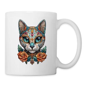 Cat Mexico - Dia de los Muertos - Mug - white - Right