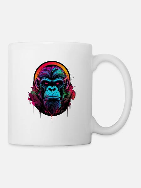 Mera Street Art Singe Six - Mug blanc - blanc