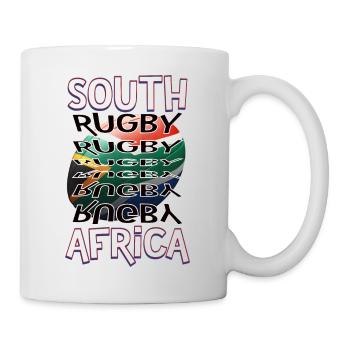 Rugby Afrique du Sud Südafrika Fan de rugby - Mug blanc - blanc - Droite