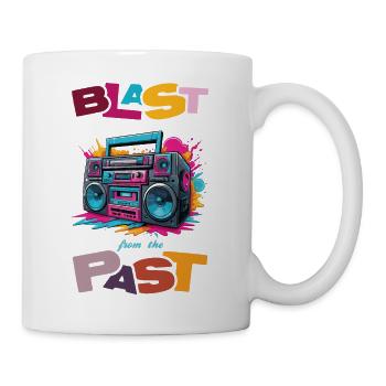 Blast from the past. Old school boombox. - Mug - white - Right