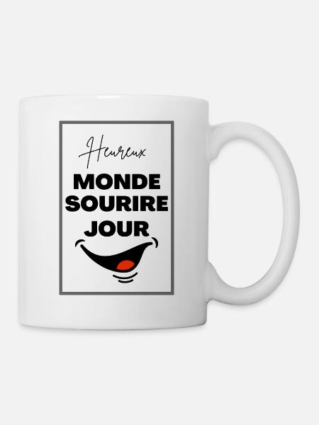 Tee-shirt pour : La joie de vivre - Mug blanc - blanc
