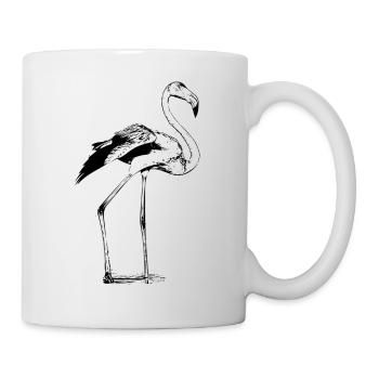 Flamingo - Tasse - Weiß - Rechts