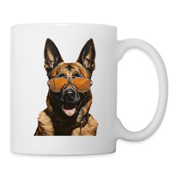 Malinois Cool - Malinois Hund - Tasse - Weiß - Rechts