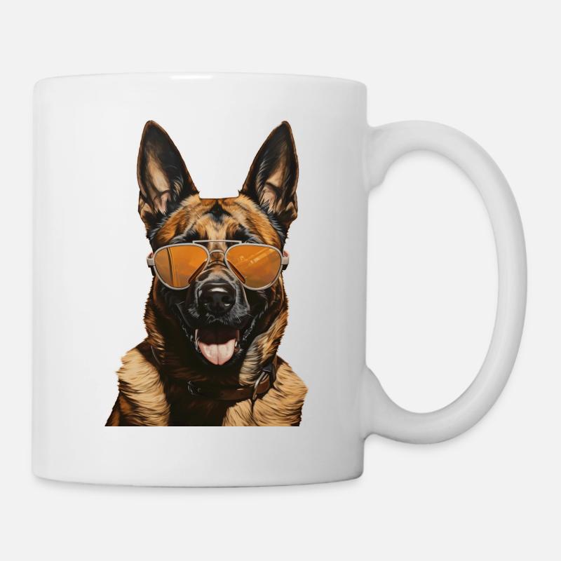 Malinois Cool - Chien Malinois - Mug blanc - blanc