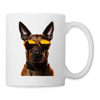Malinois Cool - Malinois Hund - Tasse - Weiß - Rechts