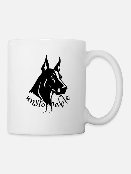 unstoppable -Dobermann - Tasse - Weiß