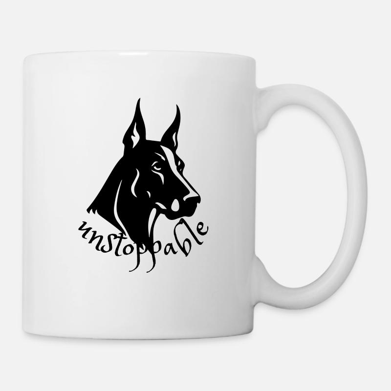 unstoppable -Dobermann - Tasse - Weiß