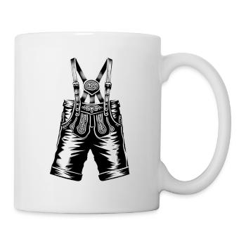 Leather Pants | Traditional costume | Traditional Bavarian - Mug - white - Right