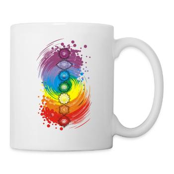 Chakra-Gleichgewicht - Tasse - Weiß - Rechts