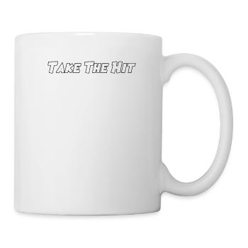 Nimm den Treffer - Tasse - Weiß - Rechts