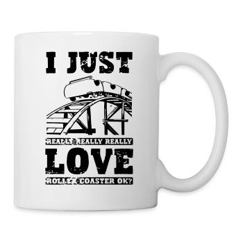 J’adore les montagnes russes - Mug blanc - blanc - Droite