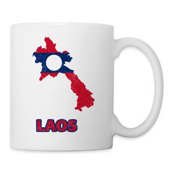 Laos Lao Drapeau Laotien éléphant Lao I cadeau - Mug blanc - blanc - Droite