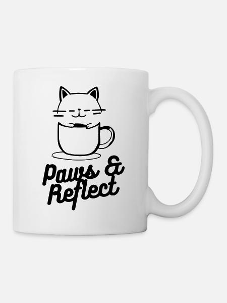 Paws & Reflect - Tasse - Weiß