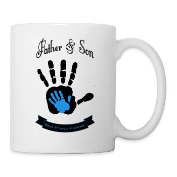 father and son, best friends forever - Tasse - Weiß - Rechts