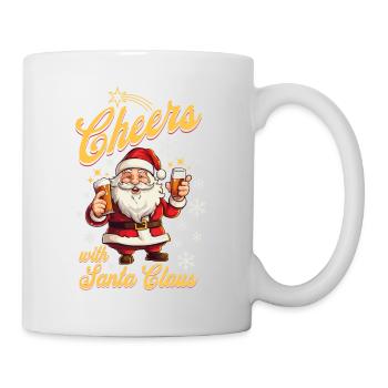 Santa Claus Alcohol Beer Mulled Wine Liquor Cheers - Mug - white - Right