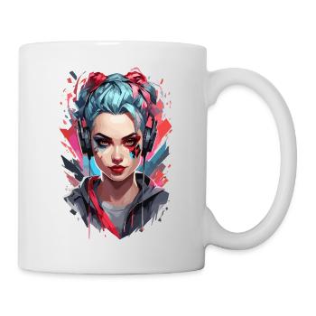 Gamer Girl : Style de survie - Mug blanc - blanc - Droite