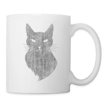 Cat retro art mystical - Mug - white - Right