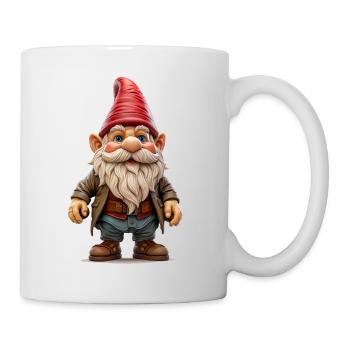 Le nain de jardin, symbole de tradition et d’humour - Mug blanc - blanc - Droite