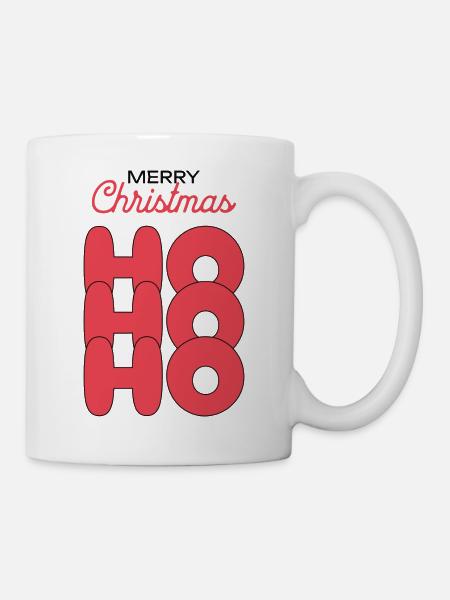 merry christmas hohoho - Mug - white