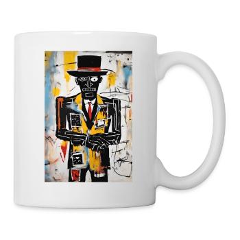 Poster t-shirt sweatshirt STRANGE MAN - Mug - white - Right