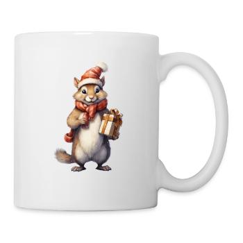Weihnachtseichhörnchen4 - Tasse - Weiß - Rechts