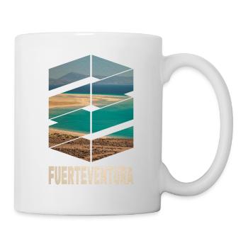 Fuerteventura Sommer Sonne Strand Meer Palmen - Tasse - Weiß - Rechts
