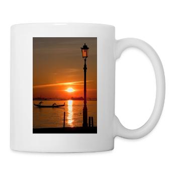 Sonnenuntergang über Venedig - Tasse - Weiß - Rechts