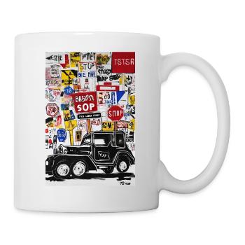 Tee-shirt "Explorer Urbain Panneaux" - Mug blanc - blanc - Droite