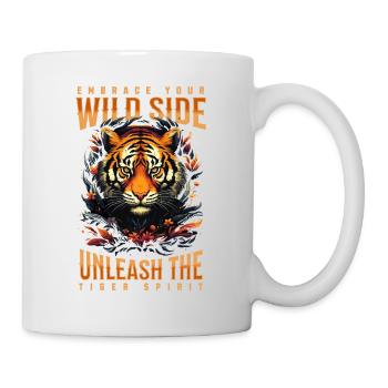 Tiger, Tiger Head, Big Cat, Predator, Strong, Power - Mug - white - Right