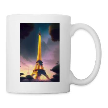 Eiffelturm - Tasse - Weiß - Rechts