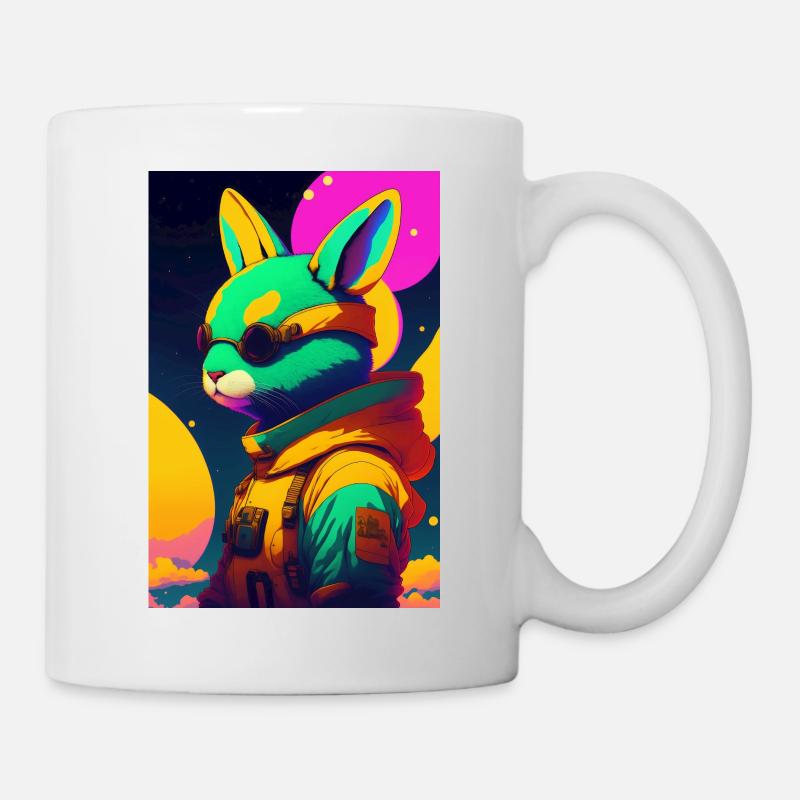 Lapin astronomique - Mug blanc - blanc
