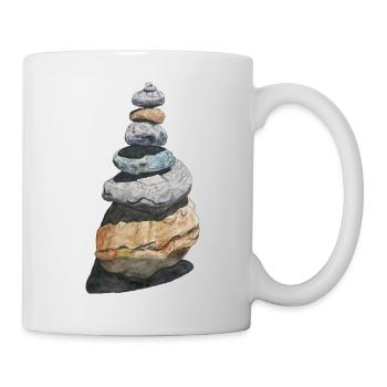 Stone Stack Stone Turret Cairn Hiking - Mug - white - Right