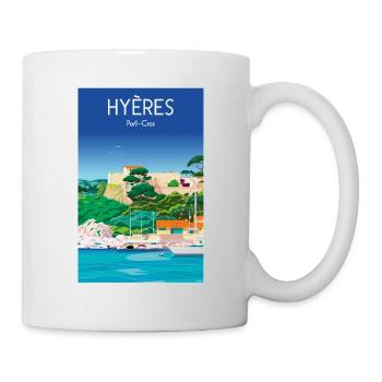 Hyères Port Cros - Mug - white - Right