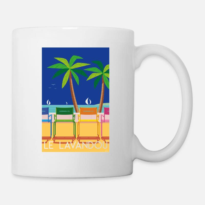 LE LAVANDOU CHAISES - Mug blanc - blanc