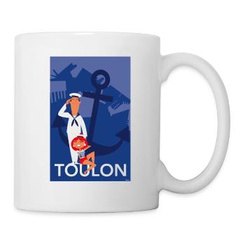 TOULON ANCRE - Mug blanc - blanc - Droite