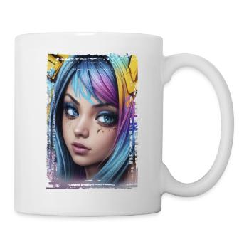 Graffiti Street Art Spray Colors Cool Artist Retro - Mug - white - Right