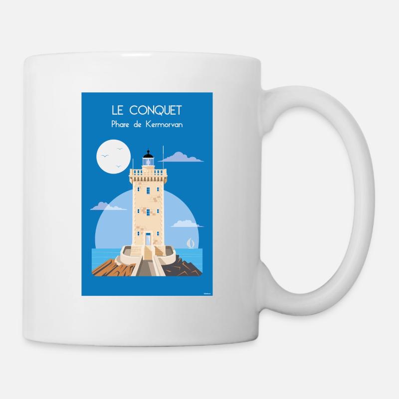 LEUCHTTURM KERMORVAN - Tasse - Weiß