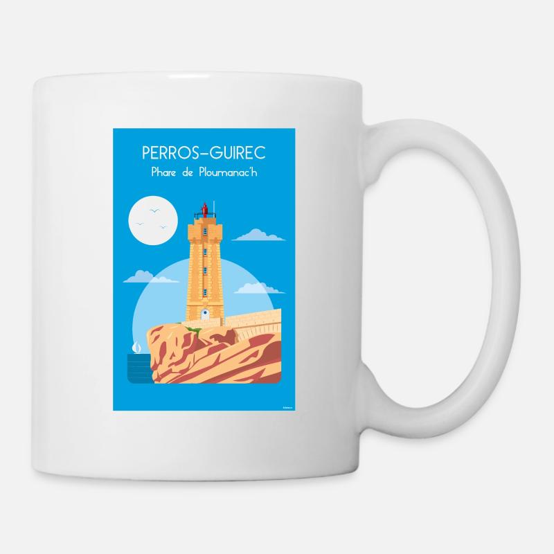 PLOUMANAC'H LEUCHTTURM - Tasse - Weiß