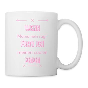 lustige sprüche cooler papa - Tasse - Weiß - Rechts
