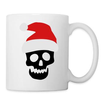 Crâne de Noël - Mug blanc - blanc - Droite
