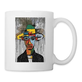 "Silhouette Citadine – Tee-shirt Design Urbain" - Mug blanc - blanc - Droite
