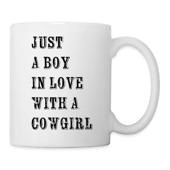 Dictons drôles, Cowboy, Saint-Valentin, amour, amour - Mug blanc - blanc - Droite